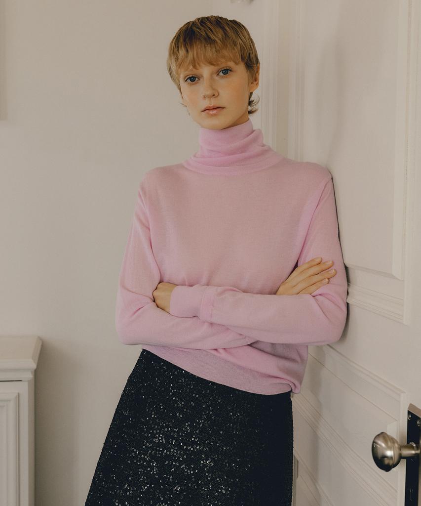 OCTETTE Marino Wool Polo Neck Knit_3Color