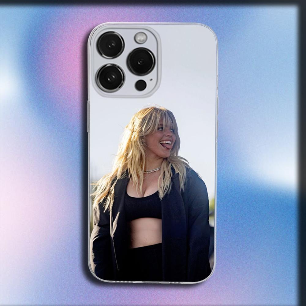 Чехол для телефона певицы R-Renee Rapp для iPhone 16,15,14,13,12,11 Plus,Pro,Max,XR,XS,X,Plus,SE,Mini Прозрачный мягкий чехол
