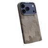 Ударопрочный камуфляжный кожаный магнитный чехол для iPhone 17 Pro Max/16