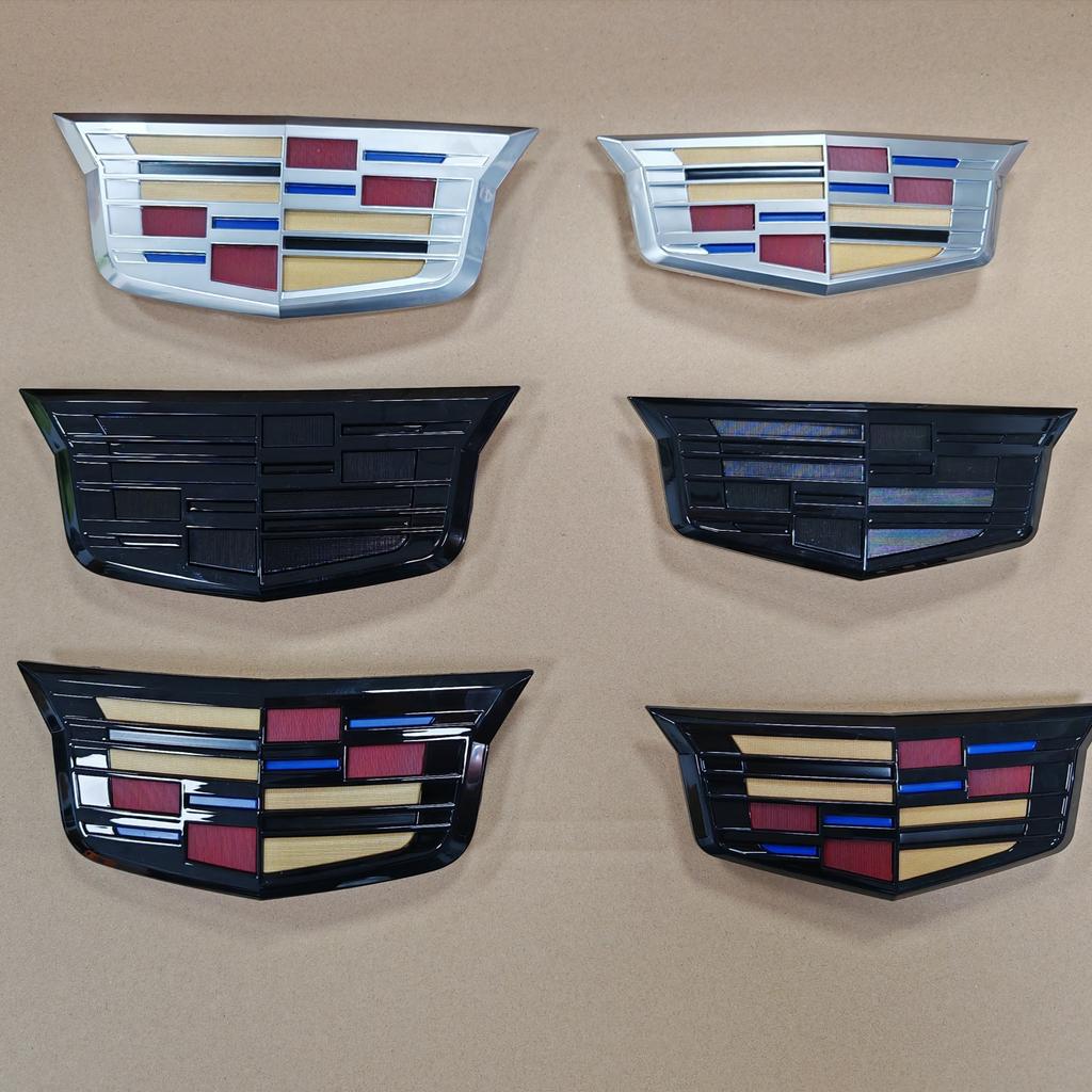 Car Front Grille Emblem Sticker for Cadillac XTS XT5 XT6 ATSL SRX BLS CT4 CT5 CT6 Auto Tailgate Trunk Badge Modifiction Decals