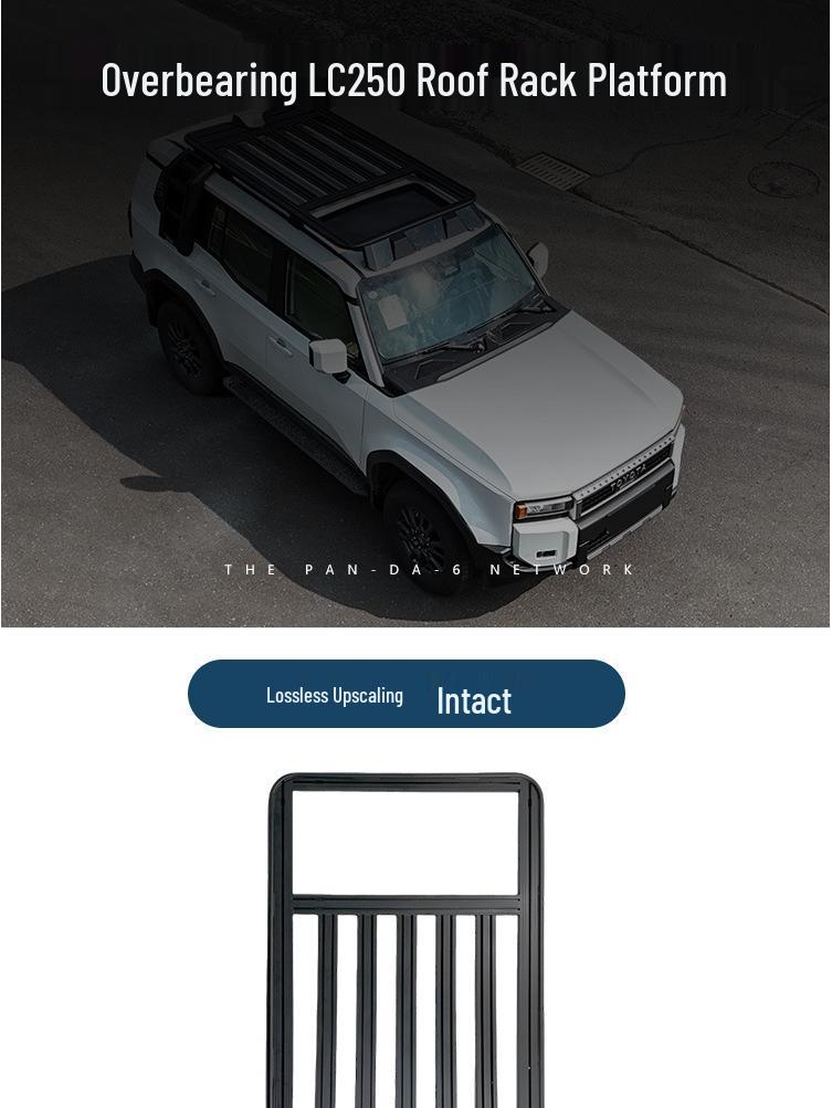 Aluminum Roof Platform for LC250 Prado Off-road Vehicles