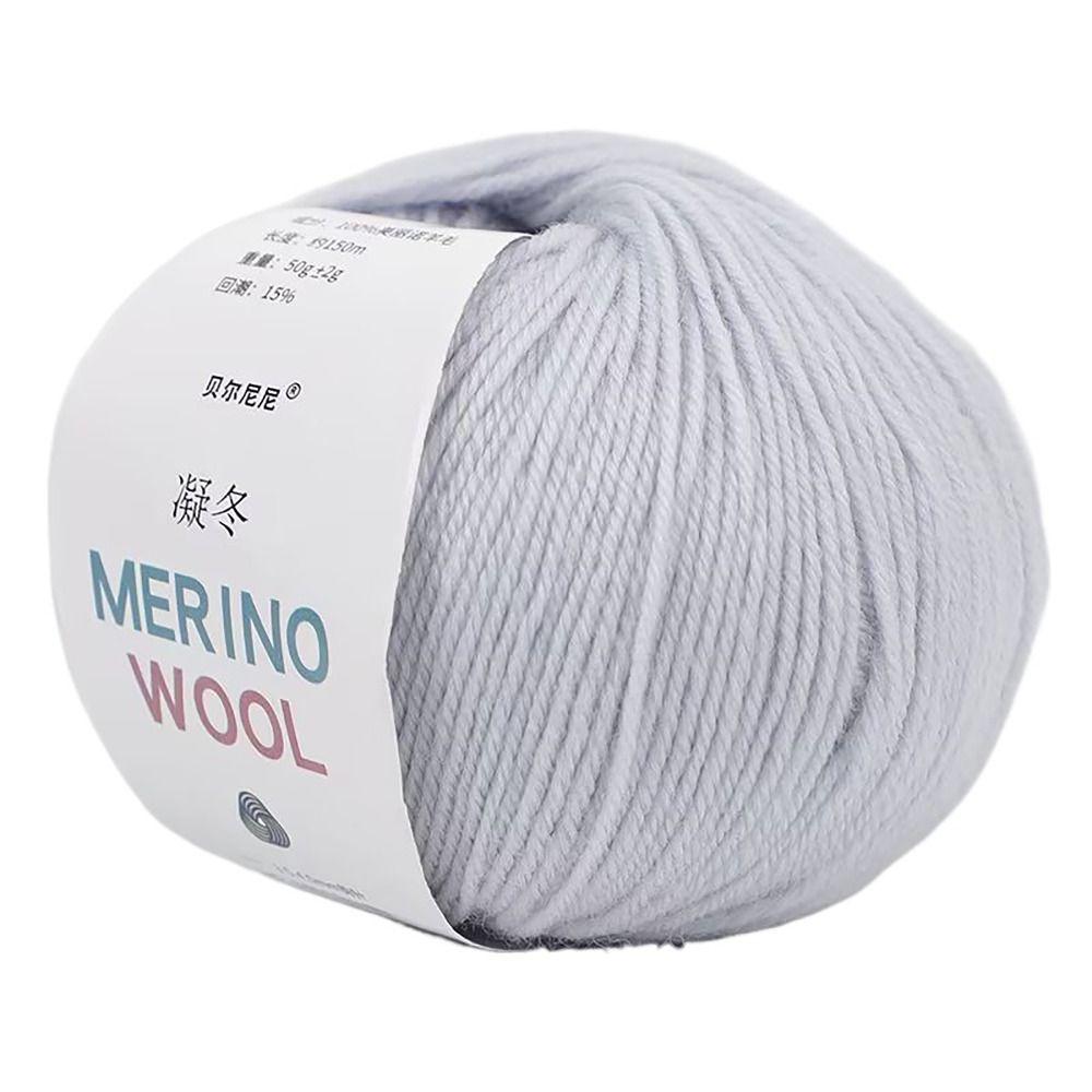 Вязание крючком Ручная работа Пряжа из чистой шерсти Меринос Поделки Нитки для шарфа Пальто Детского одеяла DIY