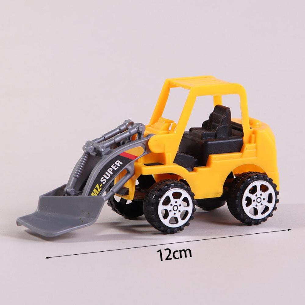 Plastic Tractor Excavator Bulldozer Drop Resistant Simulation Diecast Crane Truck Model for Boys