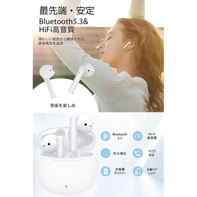 Беспроводные наушники 2025 Bluetooth5.3 технология ультра шумоподавления IPX7 водонепроницаемые одно ухо, оба уха с микрофоном автоматическое сопряжение соединение