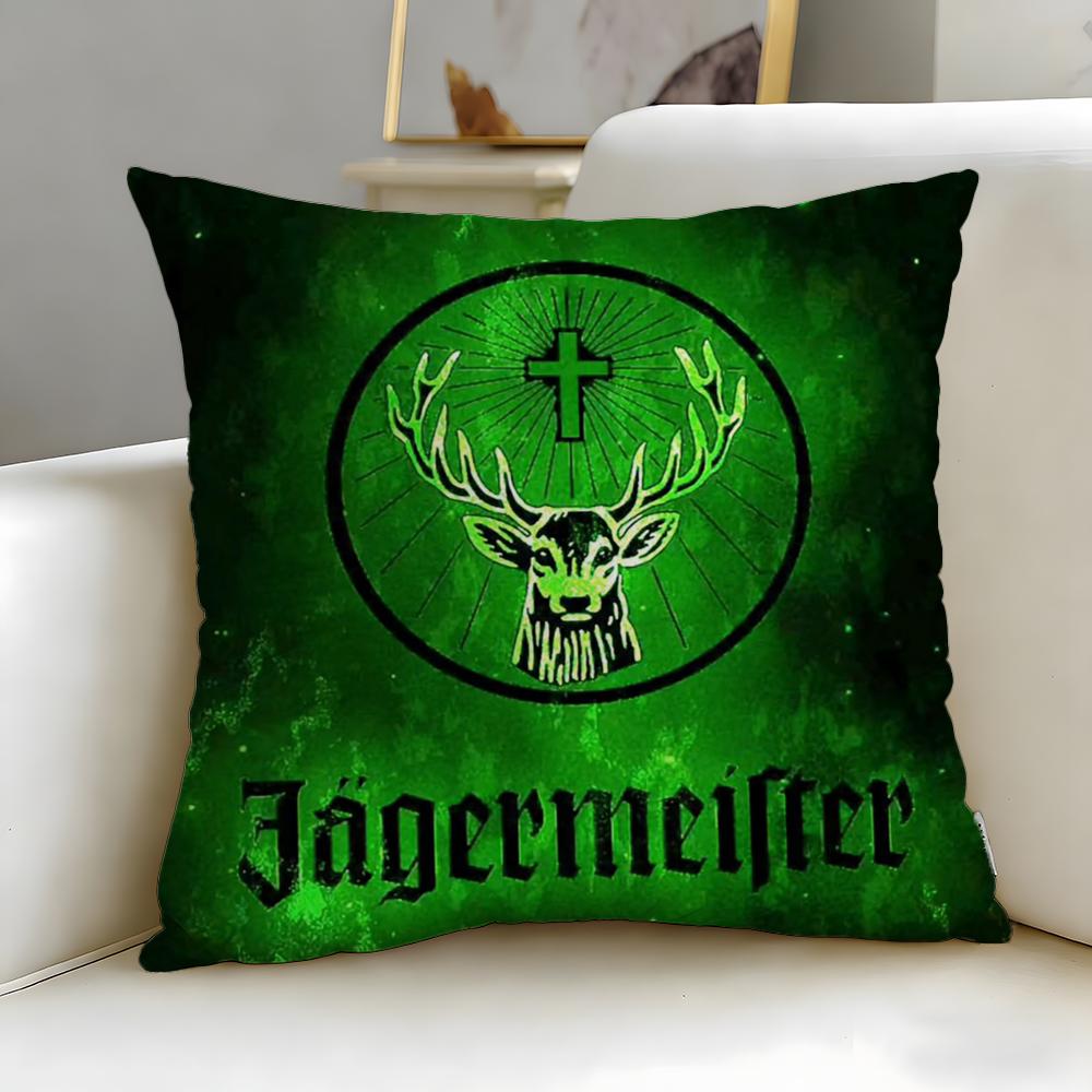 Классический бренд напитков Jagermeister Наволочка Мягкая и Легко стирающаяся Наволочка – Универсальная для Дивана, Кровати, Путешествий и Офиса