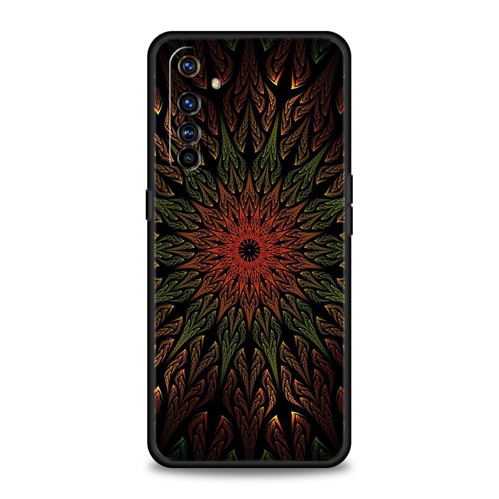 Ретро Круглый Дизайн Тотема Мягкий ТПУ Для Realme 13 12 11 10 9 Pro Plus GT3 GT2 C21 C25 C35 C53 C55 C67 Pro 5G Чехол для Телефона