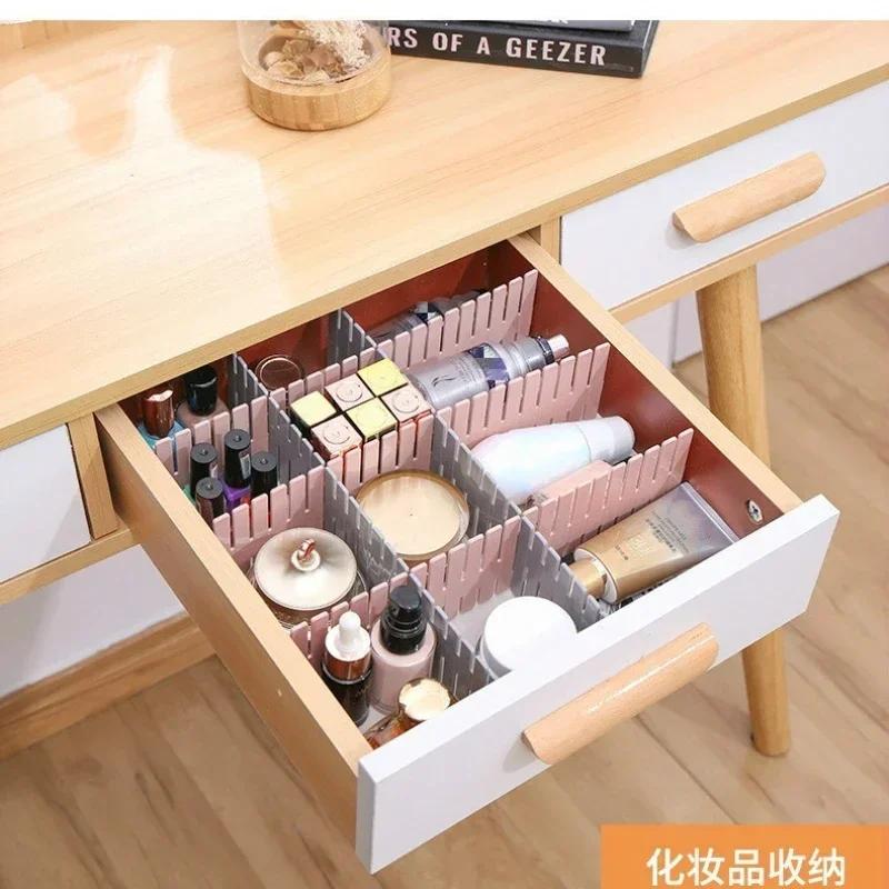 4 шт. Пластиковая разделительная доска для ящиков для дома, бесплатная комбинация, классификация, разделительная доска, сортировка нижнего белья, носков