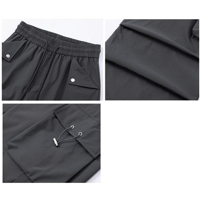 Уличная одежда, весенне-летние брюки-карго для женщин, новинка 2024 года, повседневные однотонные прямые женские брюки с большим карманом