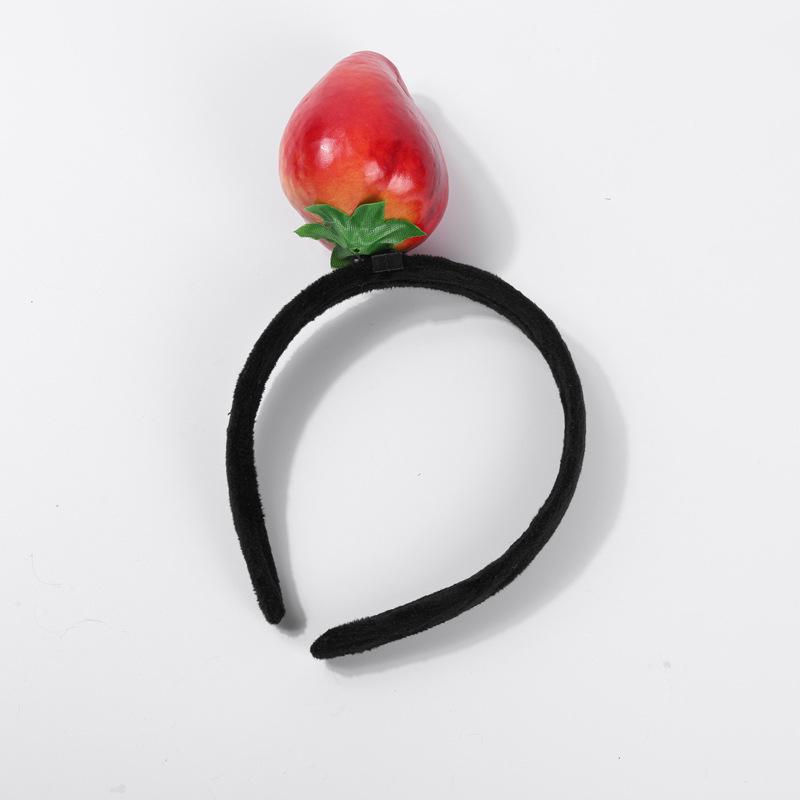 Креативные 3D-ободки для волос с овощами: Аксессуары для волос из моркови, перца, баклажана и зеленых овощей для женщин