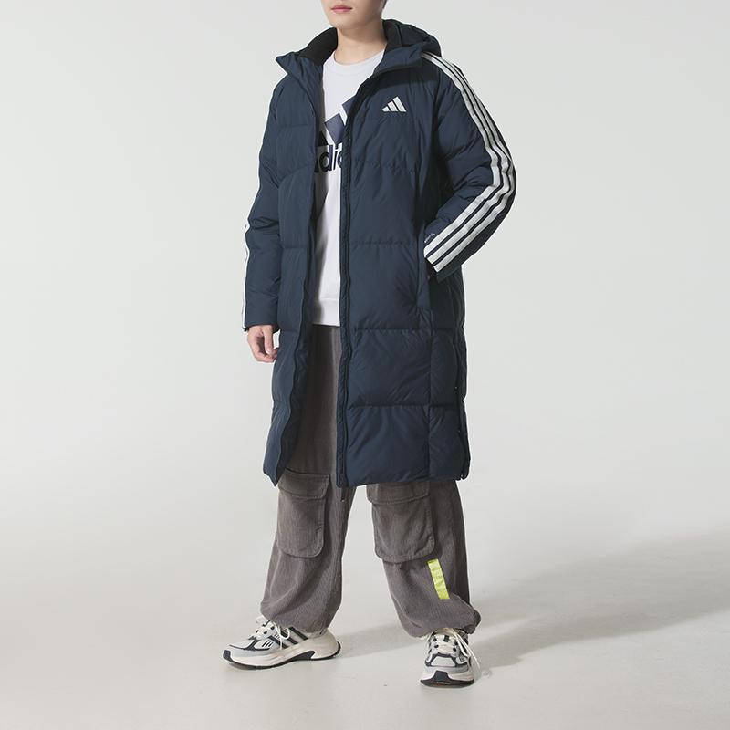 adidas 3S L DOWN JKT Пуховики и пальто Мужские Синий KC2499