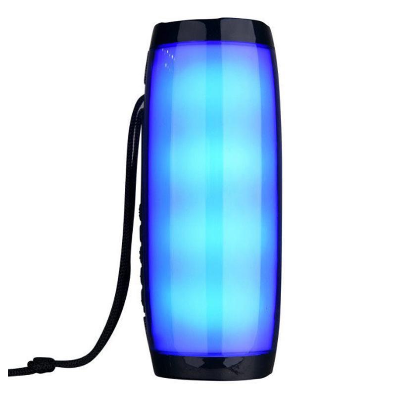 Беспроводная Bluetooth-колонка со светодиодной подсветкой — портативный сабвуфер для использования на открытом воздухе, креативный подарок, красочная подсветка.