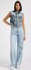 Lee boxy rider vest Blue Indigo loose denim vest women's S