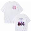 KPop Охотники на демонов Аниме Мультфильм Периферия Женская Разноцветная с принтом Универсальная Модная Круглый вырез Футболка