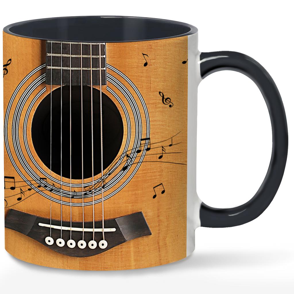 1pc,Guitar-Themed Mug -DurableDrinkware for Hot & Cold Beverages -Perfectfor Music Lovers, Ldeal Gift for Any Occasion 11oz