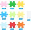 PATIKIL Puzzle Cutouts, 108 Pack Paper Puzzle, Colorful Puzzle Cutout for Classroom Decoration DIY Craft Project, Assorted Colors