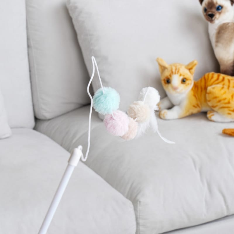 [Питомцы] Кошачий помпон удочка