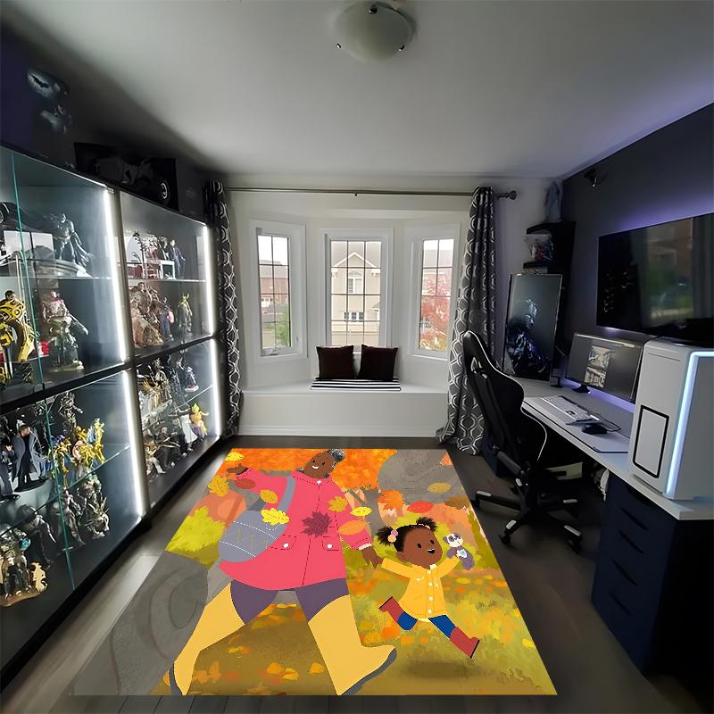 Jojo And Gran Gran Printed Carpet, Rug for Office Chair Living Room Bedroom Kitchen Room Decor Gifts.