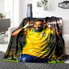 Brazilian Football Legend printed flannel breathable and warm blanket, a stylish home gift, suitable for home, office and bedspread use. 15a133
