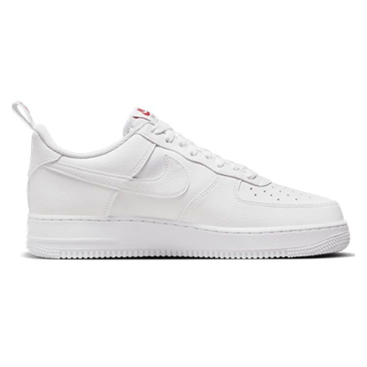 Nike Air Force 1 07 Red Mini Swoosh Men Sneakers White University-Red FZ7187-100