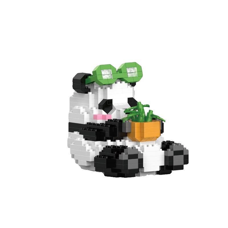 Китайские конструкторы Панда - Совместимые с кубиками Лего, Развивающие игрушки для сборки из микрочастиц, Подарочный набор