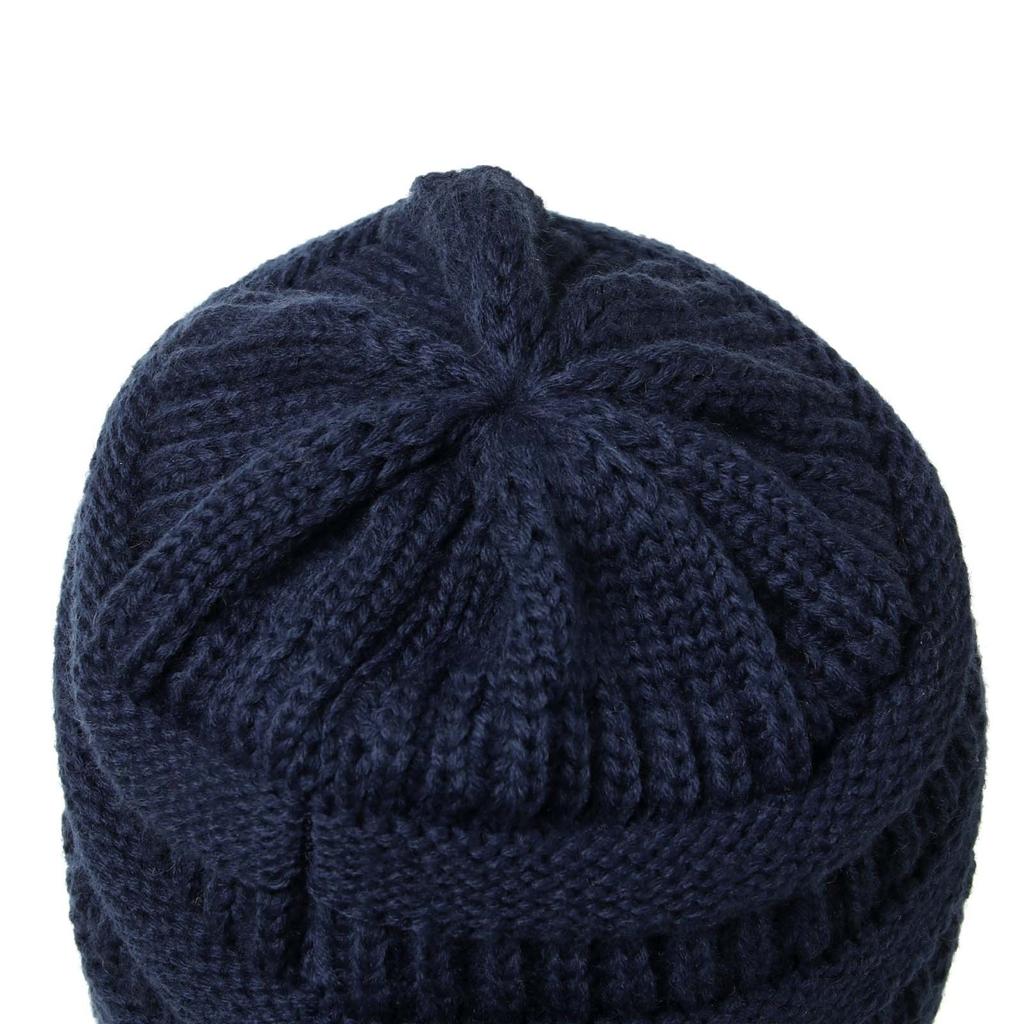 New Autumn And Winter Wool Cap European And American Women's Capped Cap Warm Knitted Cap Simple Solid-Coloured Cap