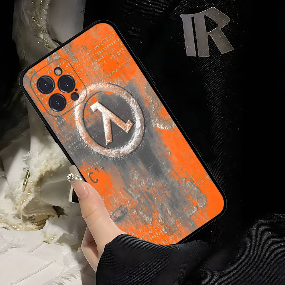 Чехол для телефона Half Life Для iPhone 17 16 15 14 13 12 11 Pro Max Plus Mini Мягкий Черный Чехол