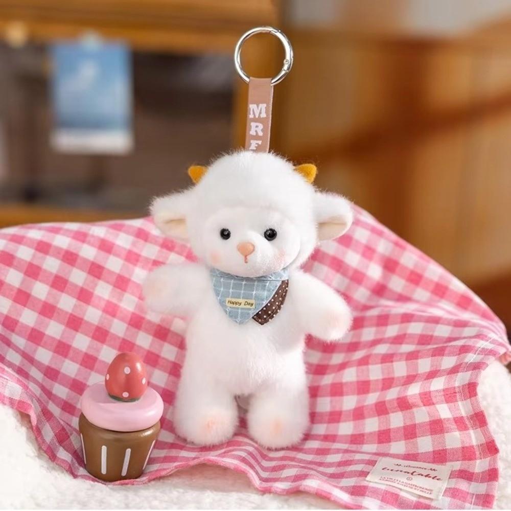 Furry Plush Animal Pendant PP Cotton Plush Backpack Pendant Stuffed Doll Keyring Boy Girl Gift