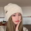 Осенние и зимние утолщенные термо-ушные шапки, студенты показывают маленькие лица, ветрозащитные вязаные шапки для езды на велосипеде
