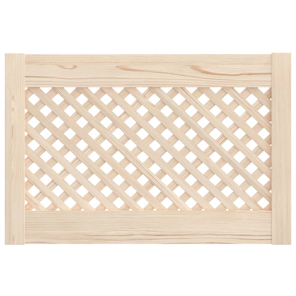 Cabinet Doors 2 pcs Grid Design 59.5 x 39.5 cm Solid Pine Wood