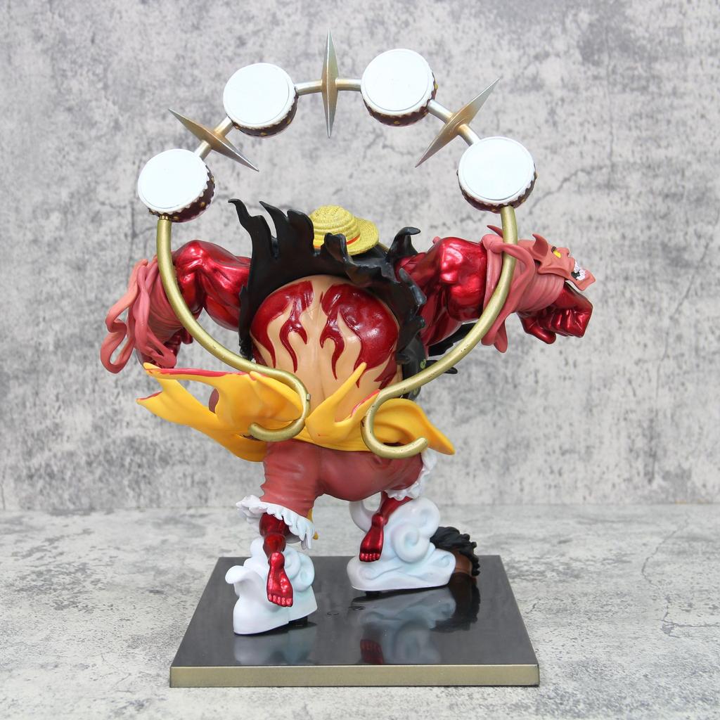 30 см Аниме Фигурка One Piece Тэнси Луффи Сцена Битвы Фигурка Действия Кукла Модель из ПВХ Игрушки Настольное Украшение Подарок