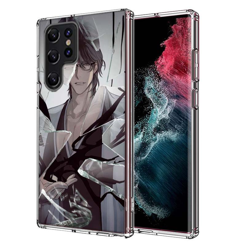 Bleach Aizen Sousuke Capa Phone Case For Samsung S26 Ultra S25 Edge Galaxy S23 S21 S20 S24 FE S22 S10 Plus Cover Clear TPU Shell