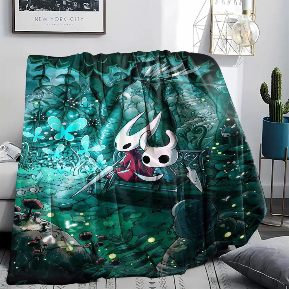 Hollow Knight Print Flannel Blanket, High quality Comfortable for All Seasons, Home Decor, Warmth and Comfort, Perfect for Christmas Gifts43