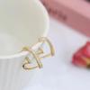 1 Pair Trendy Simple Earrings For Women Girl Heart Ear Stud For Women Girls