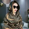 With Buckle Muslim Turban Sun-Resistant Headscarf Fashion Baotou Hat  Women