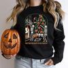 Tis The Season To Be Creepy Halloween Sweatshirt Funny Halloween Sweatshirts Women Graphic Hoodies Long Sleeve Casual Pullovers Unisex