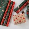 10pcsChristmas Gift Wrapping Paper Multi-purpose Portability Gift Packaging Papers Party Wedding Gift Wrapping Decoration Papers