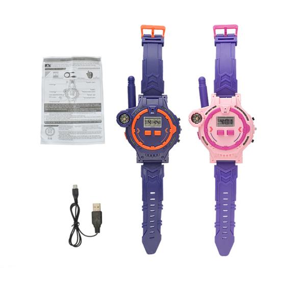 1 комплект, детская рация с фонариком, встроенный компас, отображение времени, интерактивные портативные портативные говорящие часы для родителей и детей с дистанционным управлением в подарок