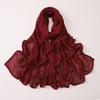 Soft Wide Edge Thin Modal Single Color Cotton Breathable Scarf Shawl Large Size 85 * 180CM