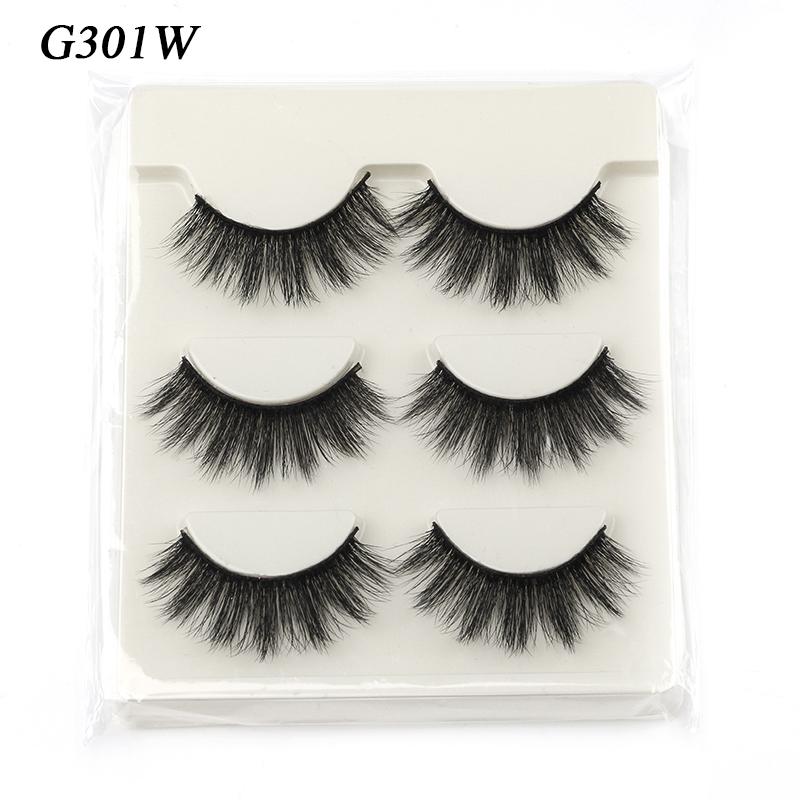 Накладные ресницы Half Eye Lashes 3/10 пар 3D Mink Lashes Natural/Dramatic Handmade Многоразовые накладные ресницы Инструменты для макияжа Faux Cils