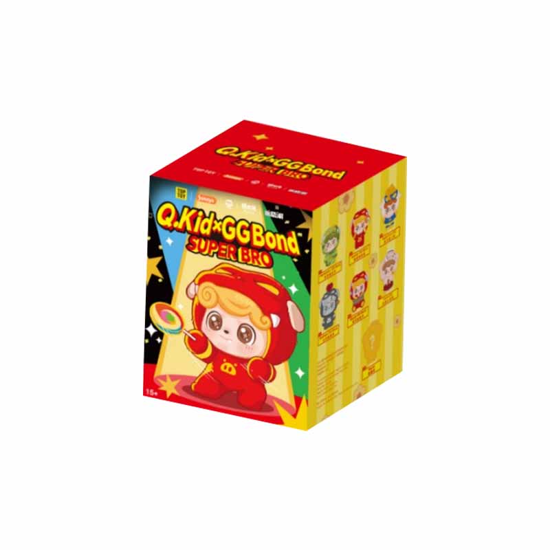 Милый Jotoys Q Kid X GG Bond Серия Super Bro Орнамент-сюрприз Животное Персонаж Кукла Брелок для рюкзака Игрушки Таинственная коробка Подарки