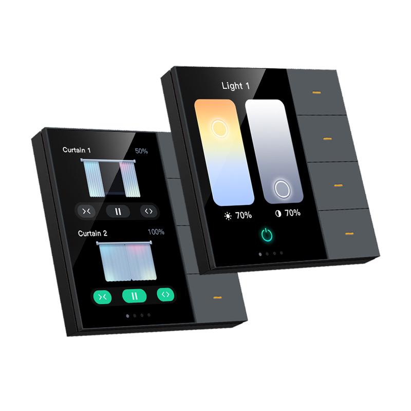 Tuya ZigBee 3,5-дюймовый сенсорный диммер и переключатель штор