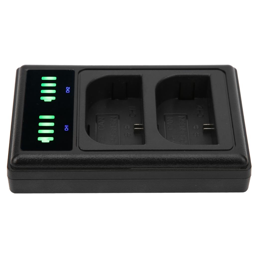Micro TypeC Dual Port Camera Dual Display Dual Dock Charger for LPE6 E6N Camera Battery