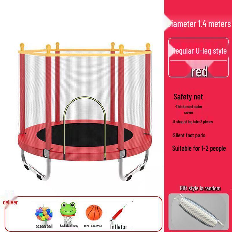 Indoor Kids Trampoline with Safety Net for Children and Toddlers