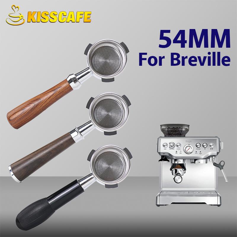54 мм Бездонный портафильтр для кофе для Sage Breville 870 878 880 Сменная корзина фильтра Аксессуары для эспрессо-машины Barista