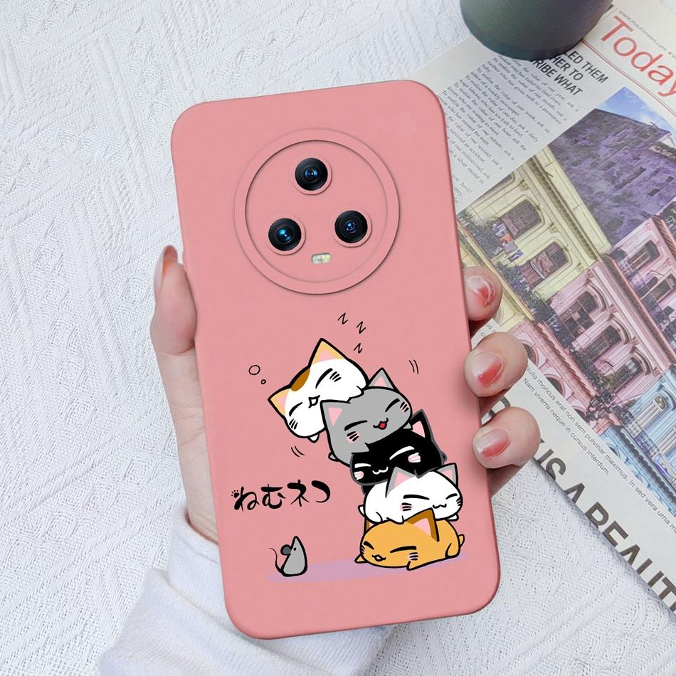 Чехол для телефона Honor Magic 5 Pro Модный Противоударный Жидкий Силикон Защита Камеры Чехол-Ракушка Для Huawei Honor Magic5 Pro