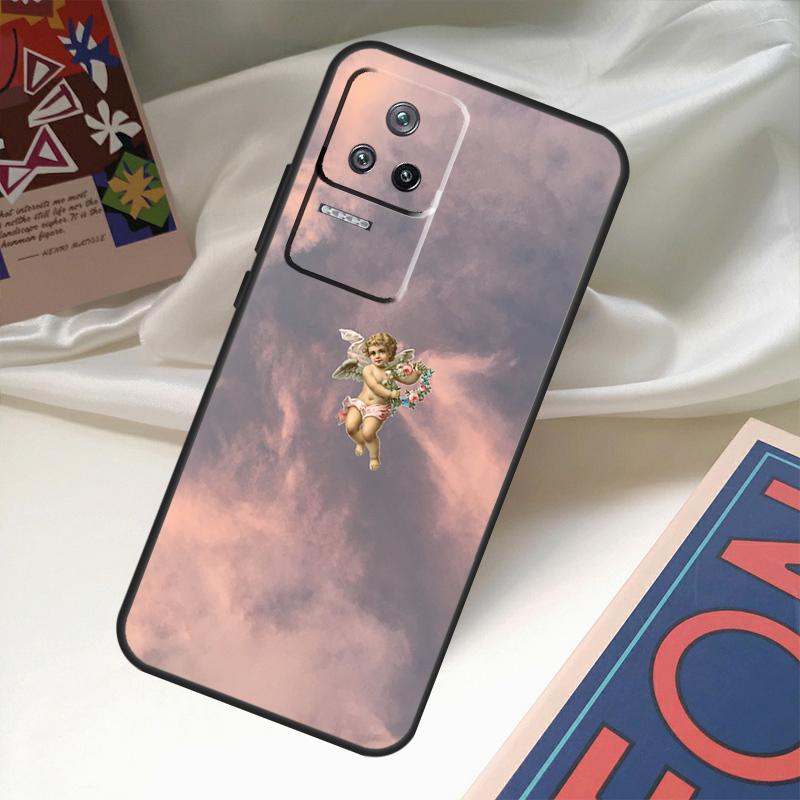 Чехол с принтом «Мультяшный ангелочек» для POCO X6 Pro X3 X5 F3 F5 M5s M6 Pro Xiaomi 14 Ultra 11T 12T 13T Pro 12 13 Lite