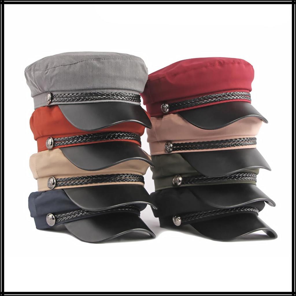 Морская длинная кепка газетчика для выхода для женщин и кепка CZ094 [Белый Клык], Лицо, Кепка, Шляпа, Стильный, На выход, Мужчины, (черный)