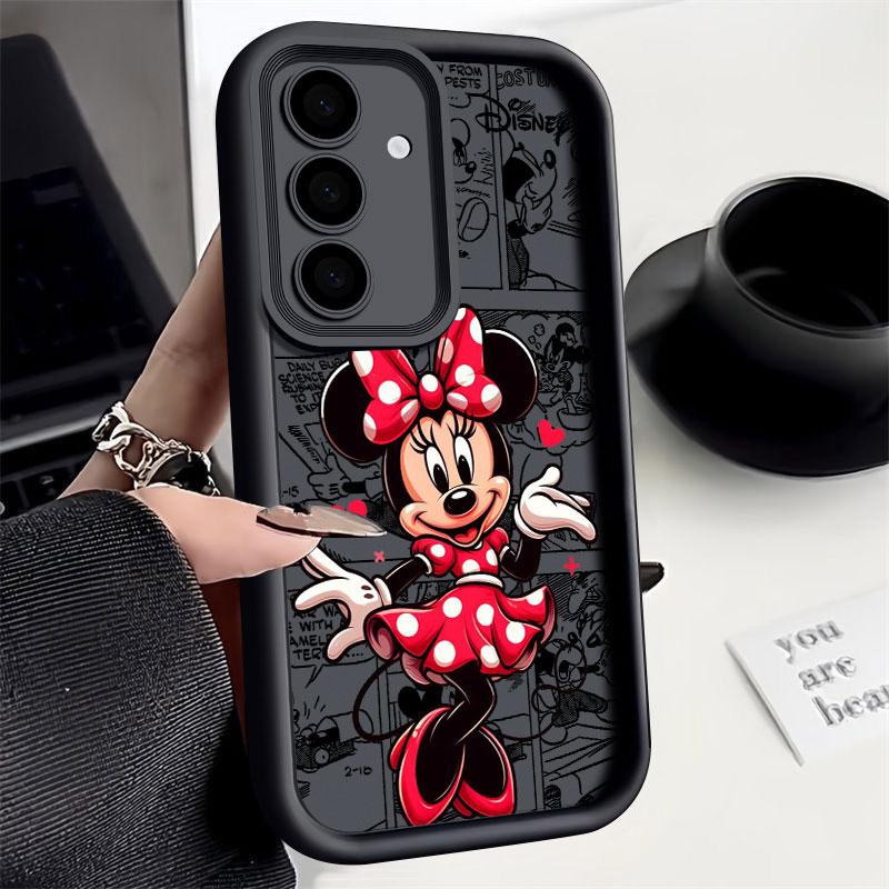Чехол Minnie Mouse Disney Cartoon S26Ultra для Samsung Galaxy S26 S25 S24 S22 S23 Ultra S21 Plus S20 S25 FE Защитный Мягкий Чехол