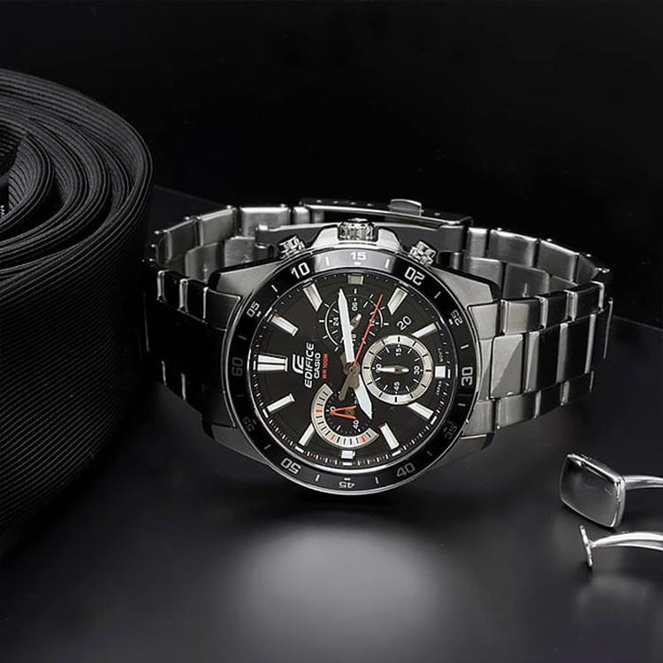 Casio Мужские часы EDIFICE Черные EFV-570D-1AVUEF