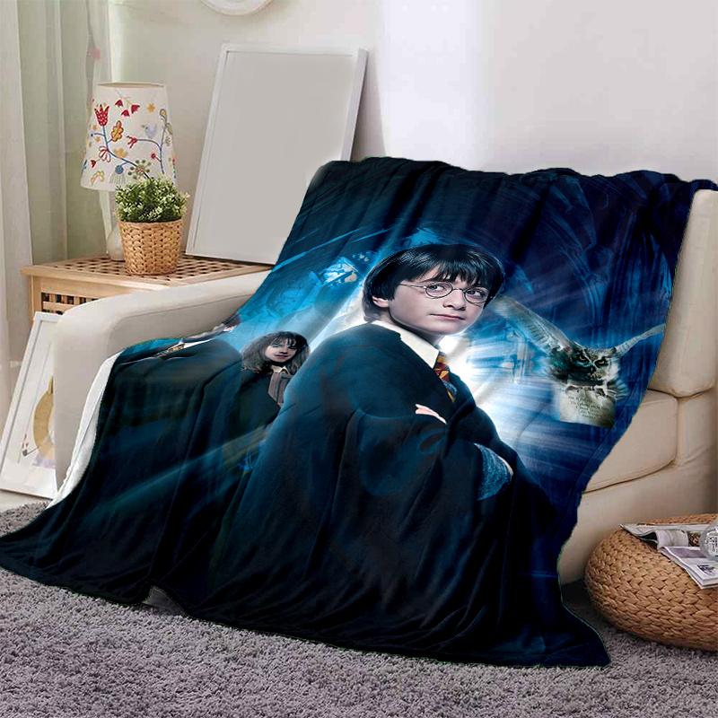 Harry Potter and the Sorcerer's Stone Poster PrintPrint Blanket, Soft Blanket For Sofa Office Bed And Travelling Daughter Birthday Gift esj2
